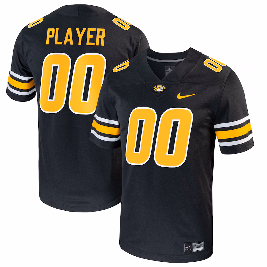 Missouri Tigers Nike Pick-A-Player NIL Replica Football Jersey - Black - Jersey