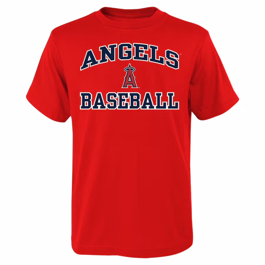 Youth Los Angeles Angels Red Heart & Soul T-Shirt - Jersey