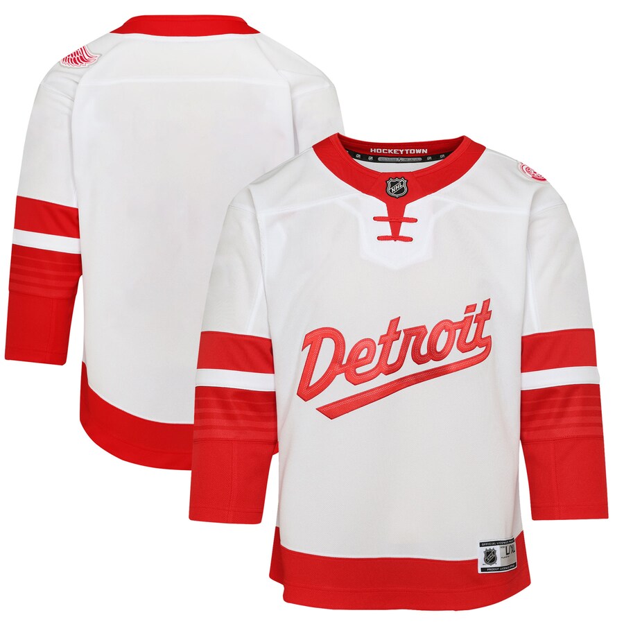 Youth Detroit Red Wings White 2025 NHL Stadium Series Premier Jersey - Jersey