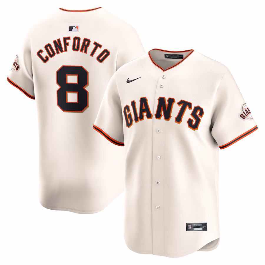 Men's San Francisco Giants Michael Conforto Nike Cream Home Limited Player Jersey - Jersey