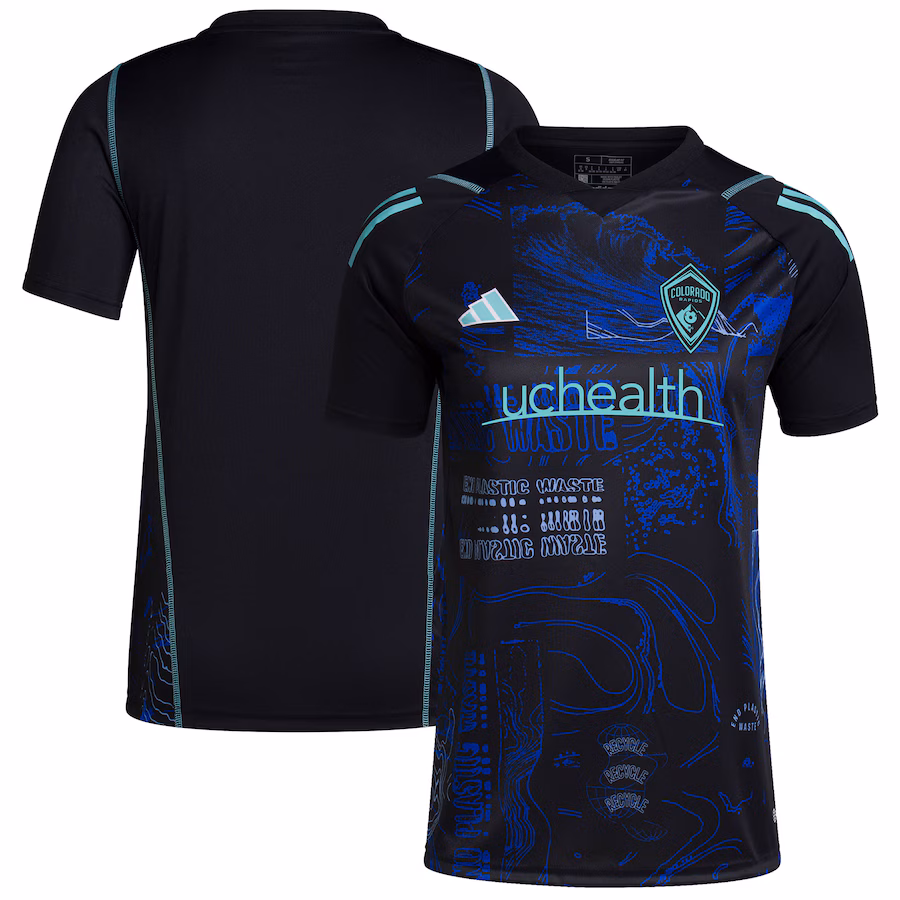Women's Colorado Rapids  adidas Black 2023 One Planet Replica Jersey - Jersey