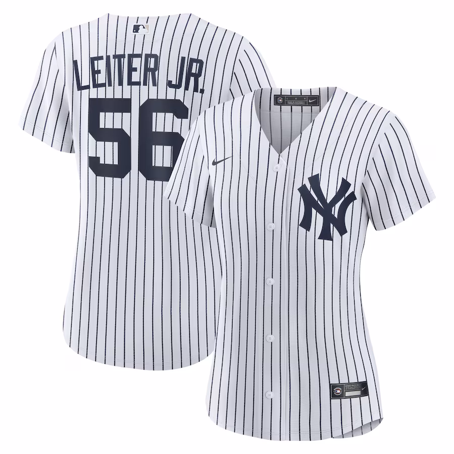 Women's New York Yankees Mark Leiter Jr. Nike White Home Replica Jersey - Jersey
