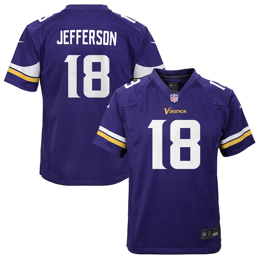 Youth Minnesota Vikings Justin Jefferson Nike Purple Game Jersey - Jersey