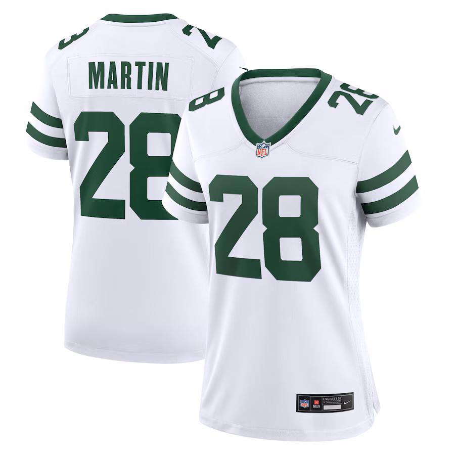 Women's New York Jets Curtis Martin Nike White Legacy Retired Player Game Jersey - Jersey