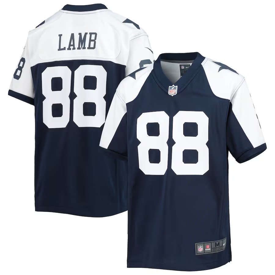 Youth Dallas Cowboys CeeDee Lamb Nike Navy Alternate Team Game Jersey - Jersey