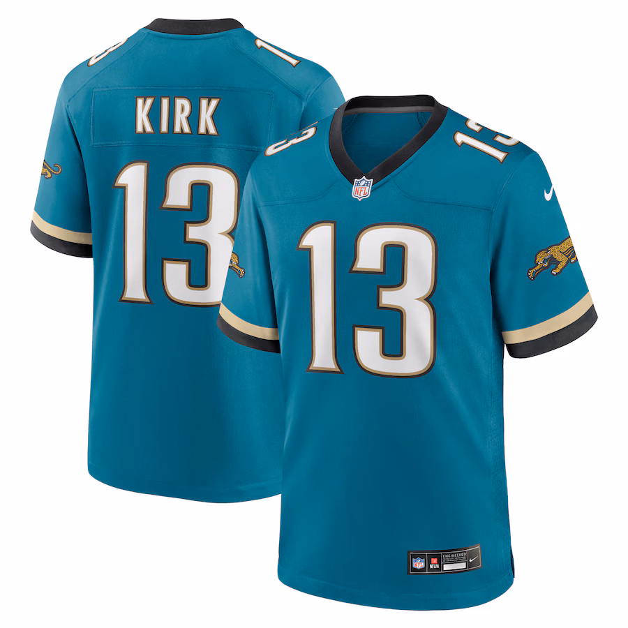 Men's Jacksonville Jaguars Christian Kirk Nike Teal Prowler Throwback Player Game Jersey - Jersey