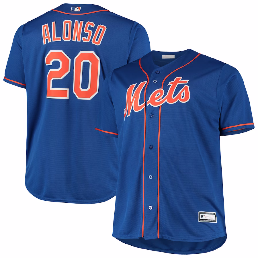 Men's New York Mets Pete Alonso Royal Big & Tall Replica Player Jersey - Jersey