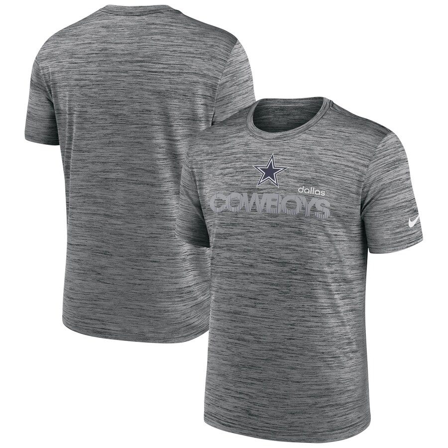 Men's Dallas Cowboys Nike Anthracite Blitz Velocity Modern Performance T-Shirt - Jersey