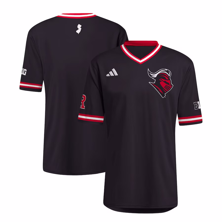Rutgers Scarlet Knights adidas Replica Baseball Jersey - Black - Jersey