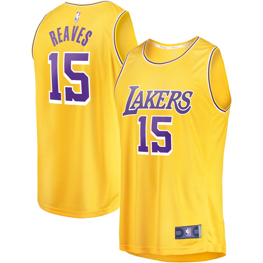Youth Los Angeles Lakers Austin Reaves Fanatics Gold Fast Break Player Jersey - Icon Edition - Jersey