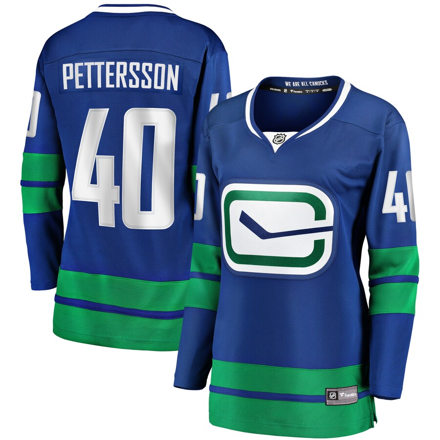 Women's Vancouver Canucks Elias Pettersson Fanatics Branded Royal 2019/20 Alternate Premier Breakaway Player Jersey - Jersey
