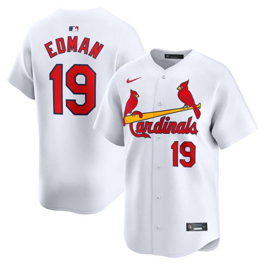 Men's St. Louis Cardinals Tommy Edman Nike White Home Limited Player Jersey - Jersey