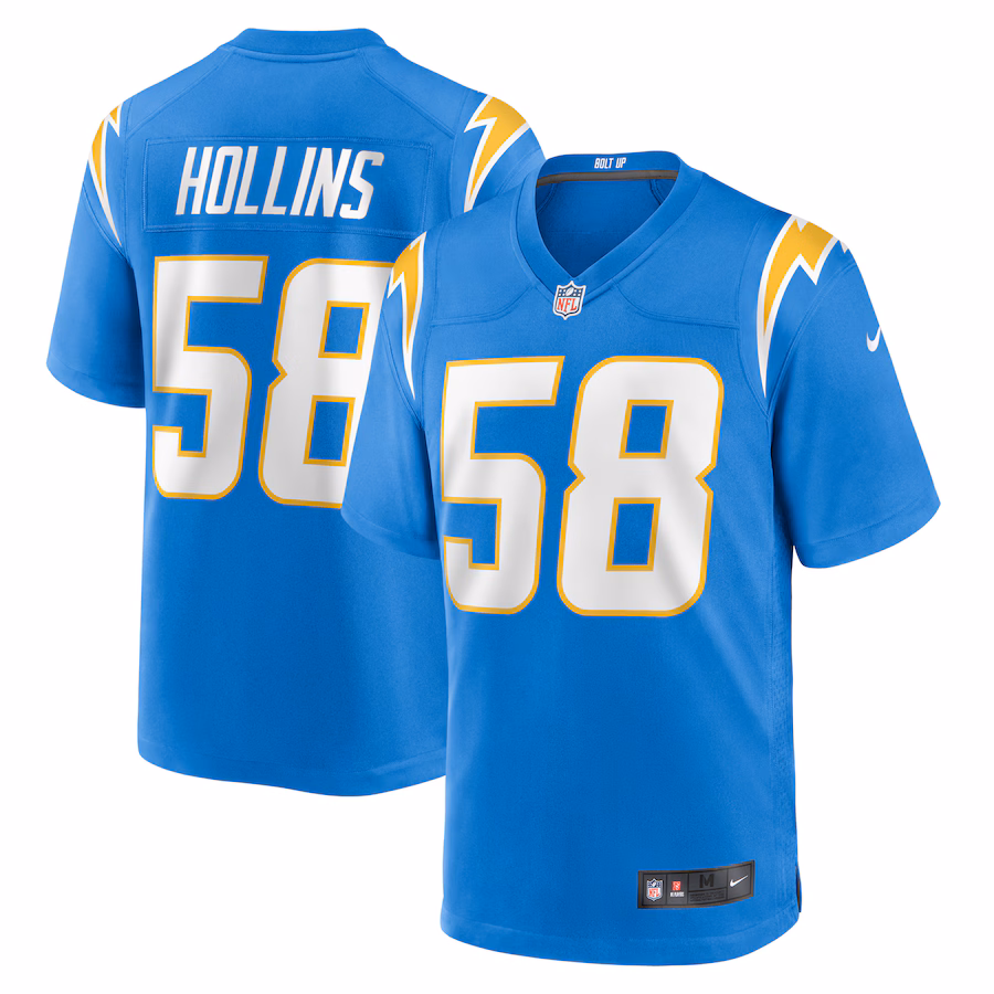 Men's Los Angeles Chargers Justin Hollins Nike  Powder Blue  Game Jersey - Jersey