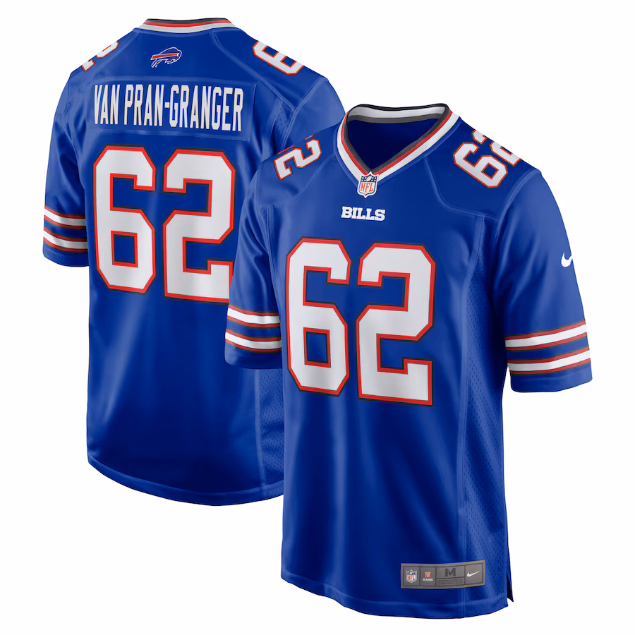 Men's Buffalo Bills Sedrick Van Pran-Granger Nike  Royal Game Jersey - Jersey