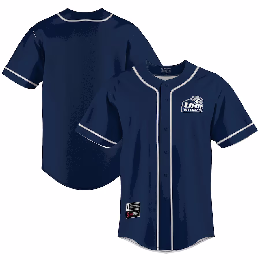 New Hampshire Wildcats GameDay Greats  Lightweight Baseball Jersey - Blue - Jersey