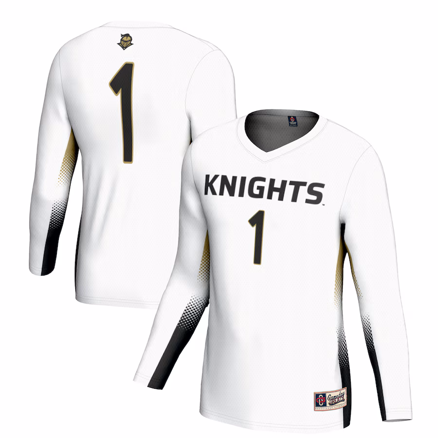 Youth GameDay Greats #1 White UCF Knights Lightweight Women's Volleyball Jersey - Jersey
