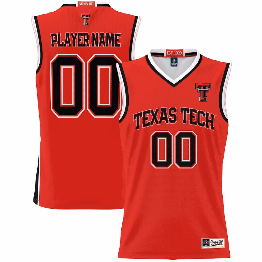 Texas Tech Red Raiders GameDay Greats Youth NIL Pick-A-Player Lightweight Basketball Jersey - Red - Jersey