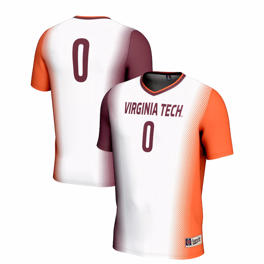 Youth GameDay Greats White #0 Virginia Tech Hokies  Lightweight Women's Soccer Jersey - Jersey