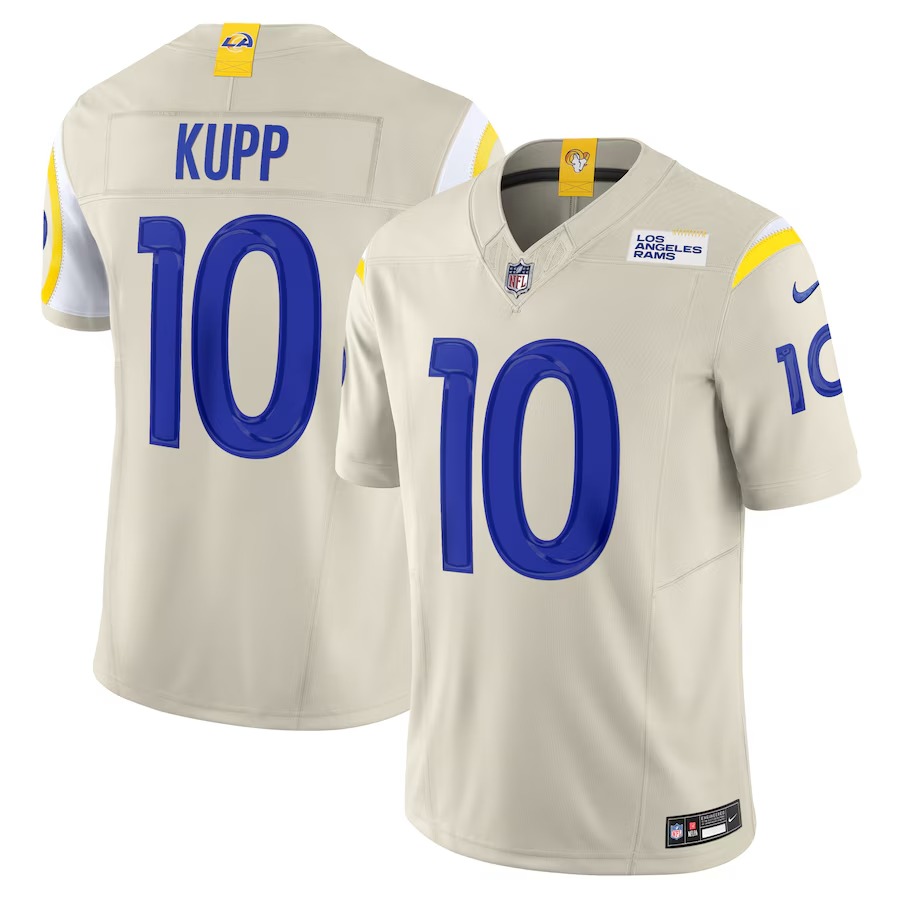 Men's Los Angeles Rams Cooper Kupp Nike Bone Alternate Vapor F.U.S.E. Limited Jersey - Jersey