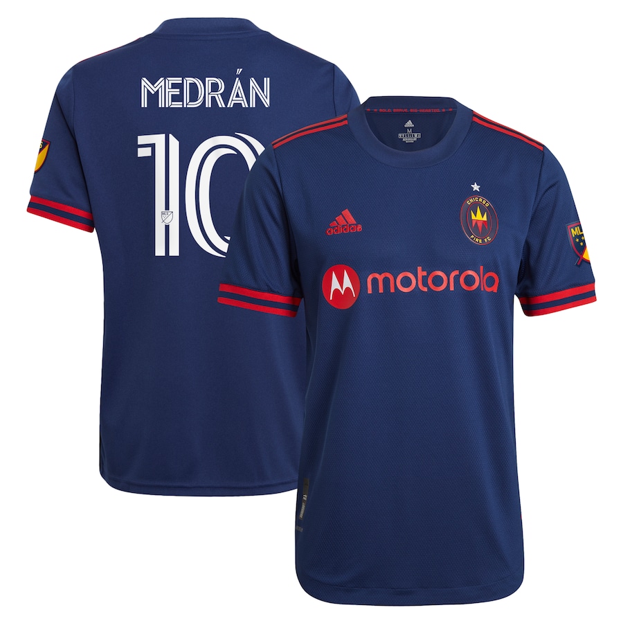 Men's Chicago Fire Álvaro Medrán adidas Navy 2021 Primary Authentic Player Jersey - Jersey