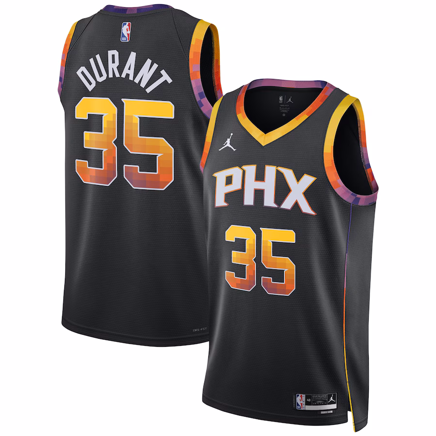 Unisex Phoenix Suns Kevin Durant Jordan Brand Black Swingman Player Jersey - Statement Edition - Jersey