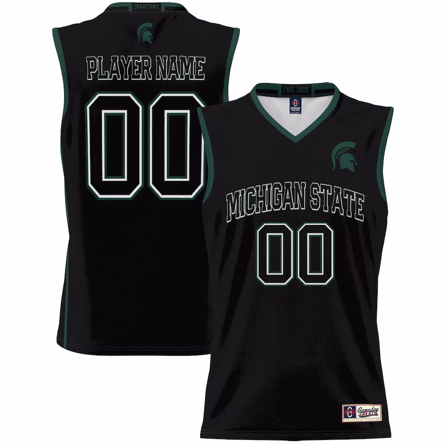 Michigan State Spartans GameDay Greats Unisex  Lightweight NIL Pick-A-Player Basketball Jersey - Black - Jersey