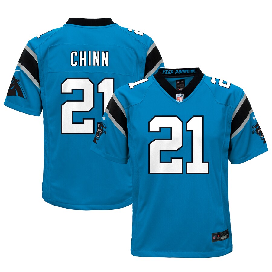 Youth Carolina Panthers Jeremy Chinn Nike Blue Game Jersey - Jersey
