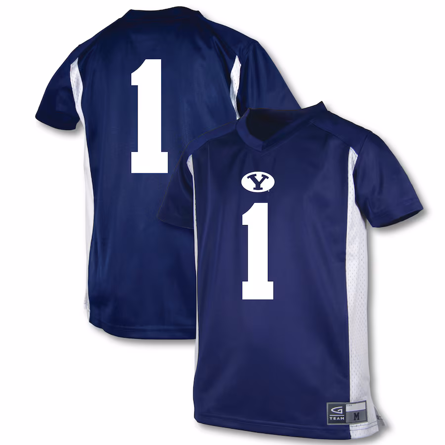 Youth Garb #1 Royal BYU Cougars Football Jersey - Jersey