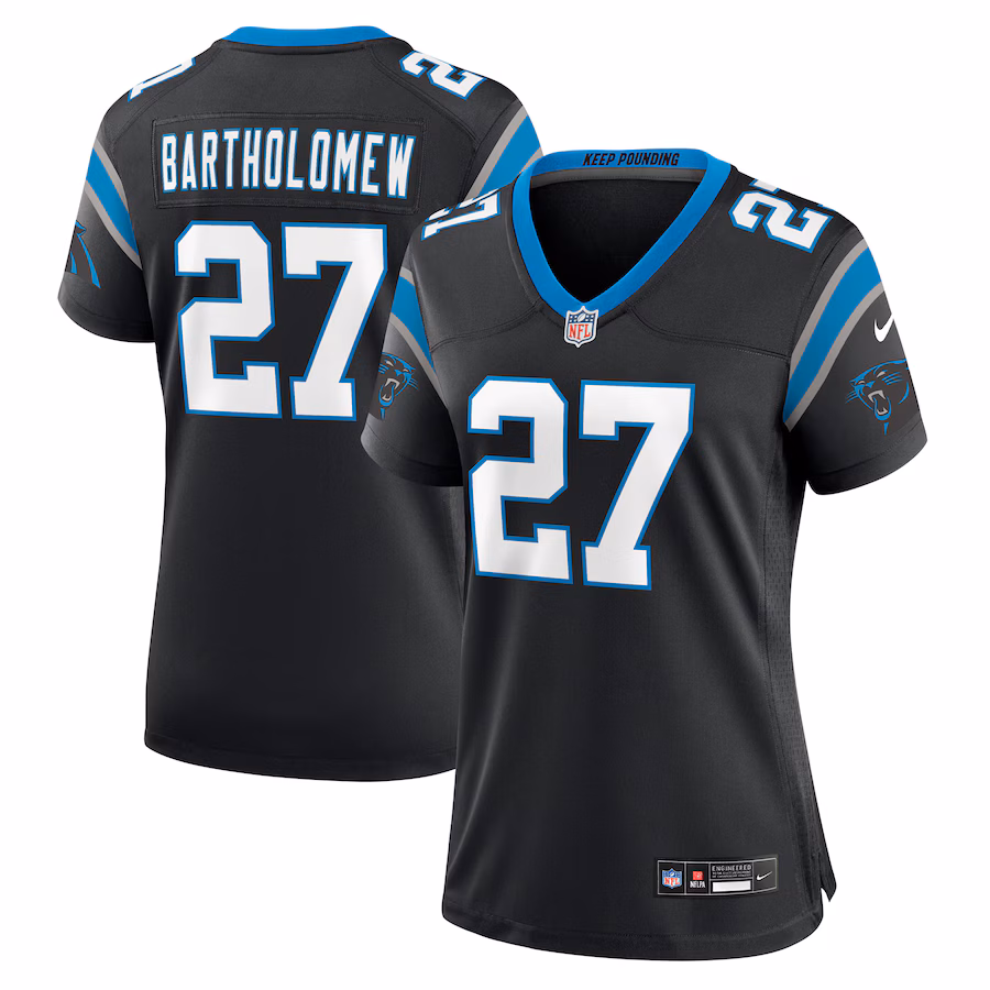 Women's Carolina Panthers Shemar Bartholomew Nike Black Game Jersey - Jersey