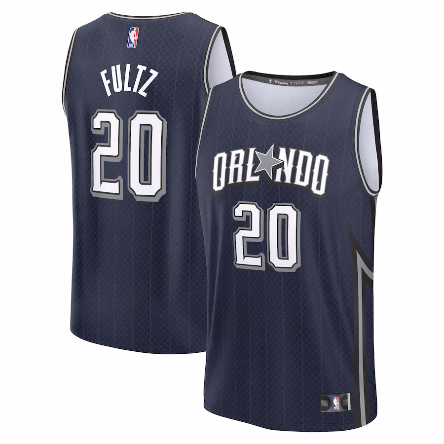 Men's Orlando Magic Markelle Fultz Fanatics Navy Fast Break Jersey - City Edition - Jersey