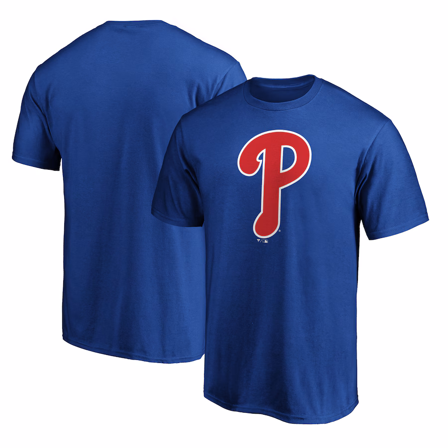 Men's Philadelphia Phillies Royal Secondary Color Primary Logo T-Shirt - Jersey