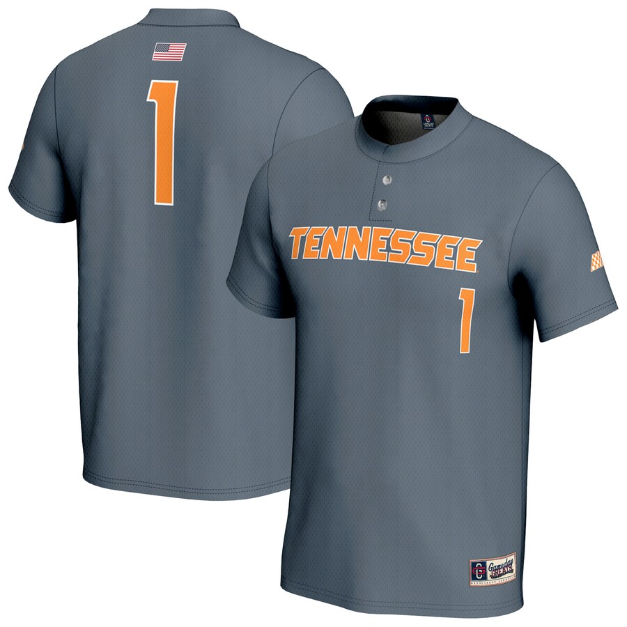 Unisex GameDay Greats #1 Gray Tennessee Volunteers Lightweight Baseball Fashion Jersey - Jersey
