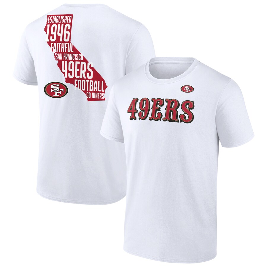 Men's San Francisco 49ers  White Hot Shot T-Shirt - Jersey