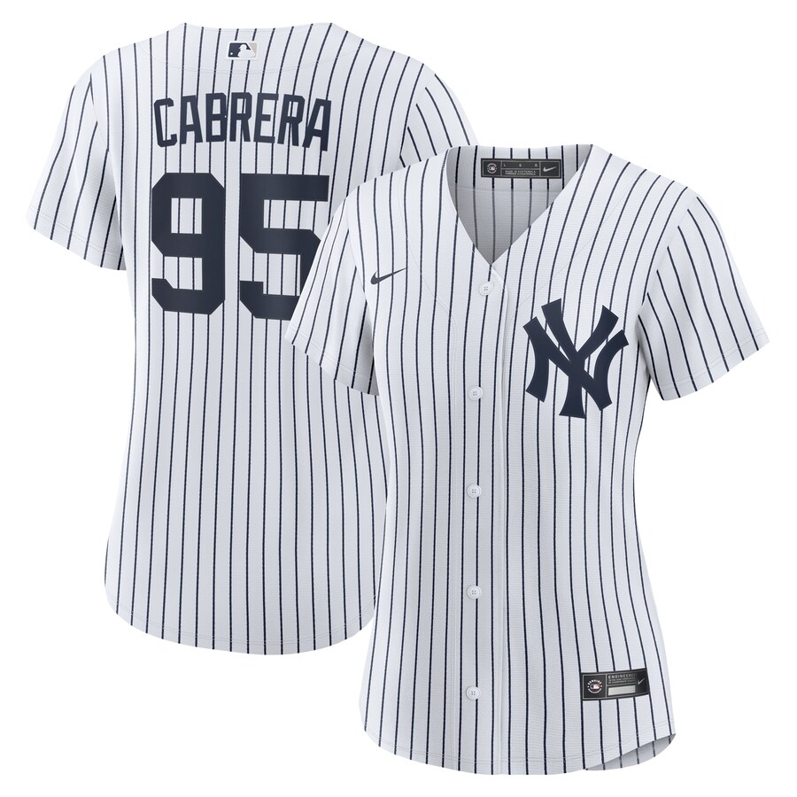 Women's New York Yankees Oswaldo Cabrera Nike White Home Replica Jersey - Jersey