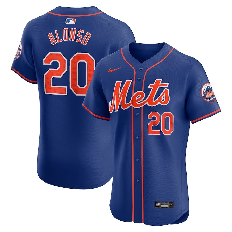 Men's New York Mets Pete Alonso Nike Royal 2nd Alternate Elite Player Jersey - Jersey
