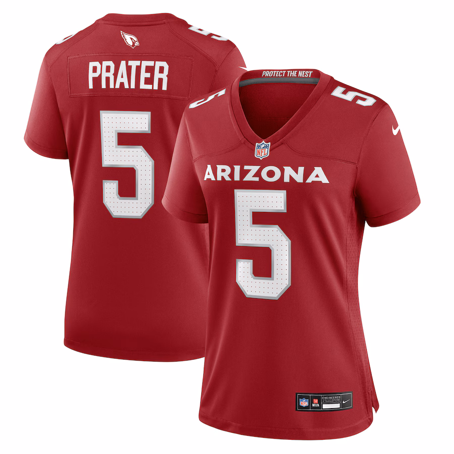 Women's Arizona Cardinals Matt Prater Nike Cardinal Team Game Jersey - Jersey