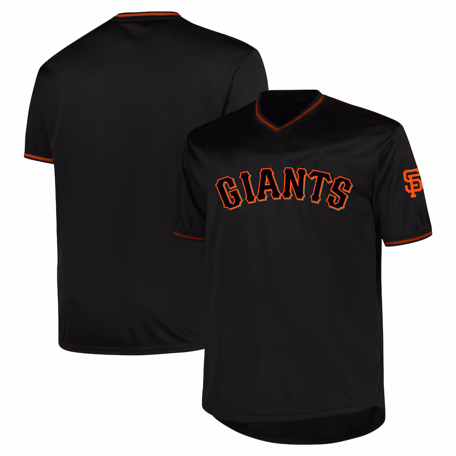 Men's San Francisco Giants Profile Black Big & Tall Pop Fashion Jersey - Jersey