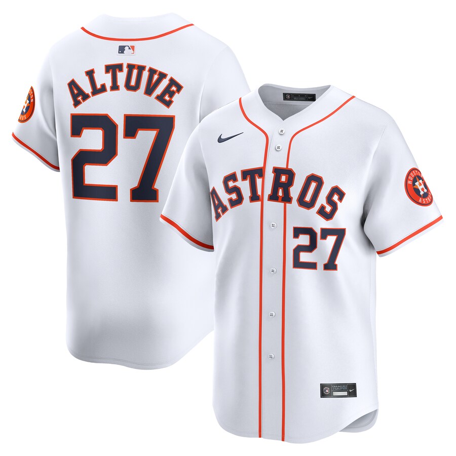 Youth Houston Astros Jose Altuve Nike White Home Limited Player Jersey - Jersey