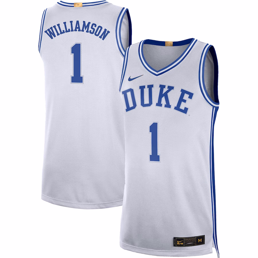 Zion Williamson Duke Blue Devils Nike Limited Basketball Jersey - White - Jersey