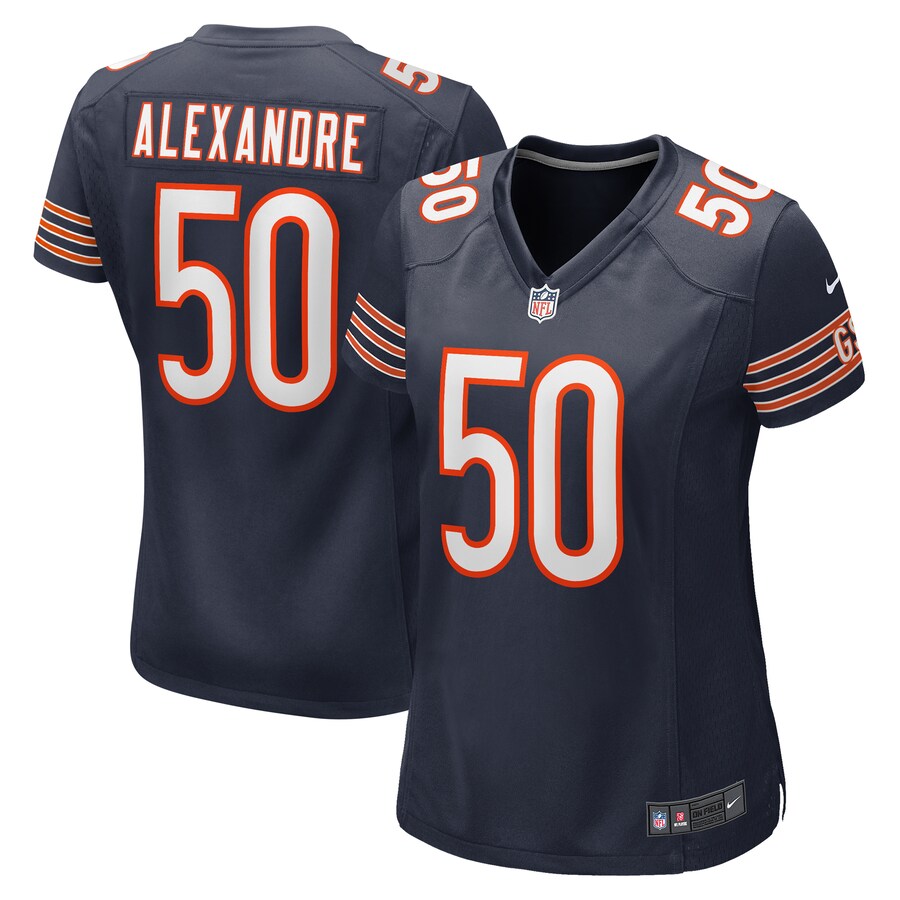 Women's Chicago Bears Deslin Alexandre Nike  Navy Team Game Jersey - Jersey