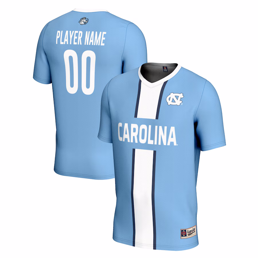 North Carolina Tar Heels GameDay Greats Unisex Pick-A-Player NIL Men's Soccer Jersey - Carolina Blue - Jersey