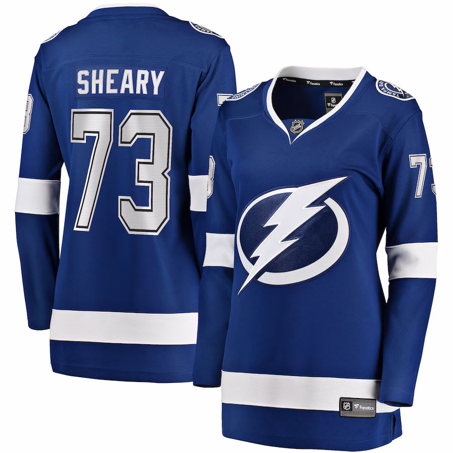 Women's Tampa Bay Lightning Conor Sheary Fanatics Blue Home Breakaway Player Jersey - Jersey
