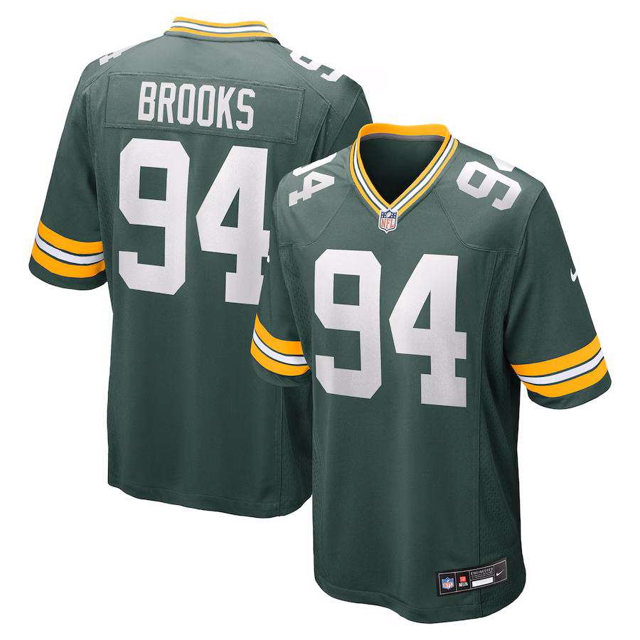 Men's Green Bay Packers Karl Brooks Nike Green Game Jersey - Jersey