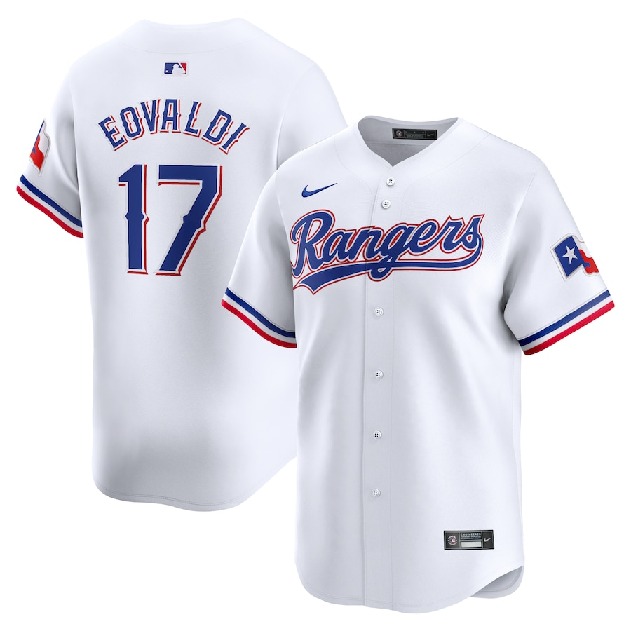 Men's Texas Rangers Nathan Eovaldi Nike White Home Limited Player Jersey - Jersey