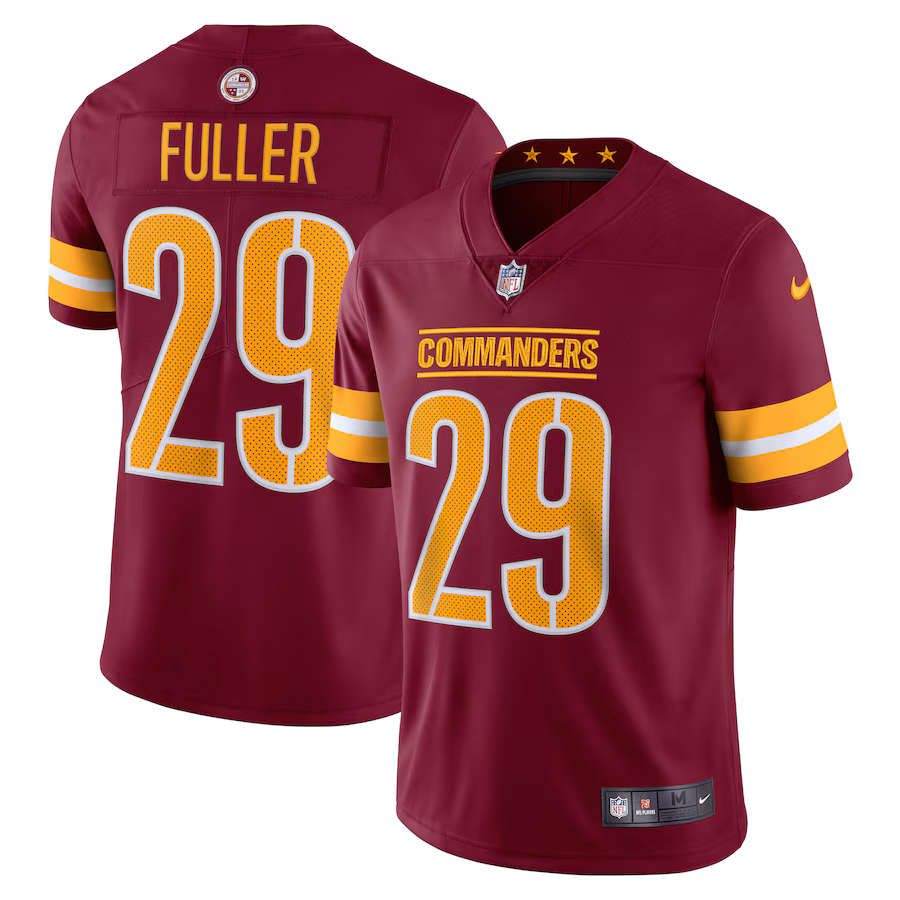 Men's Washington Commanders Kendall Fuller Nike Burgundy Vapor Limited Jersey - Jersey