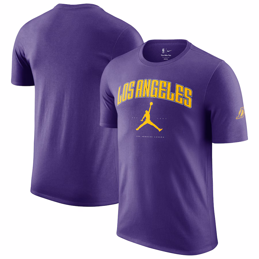 Unisex Los Angeles Lakers Jordan Brand Purple Essential Cities T-Shirt - Jersey