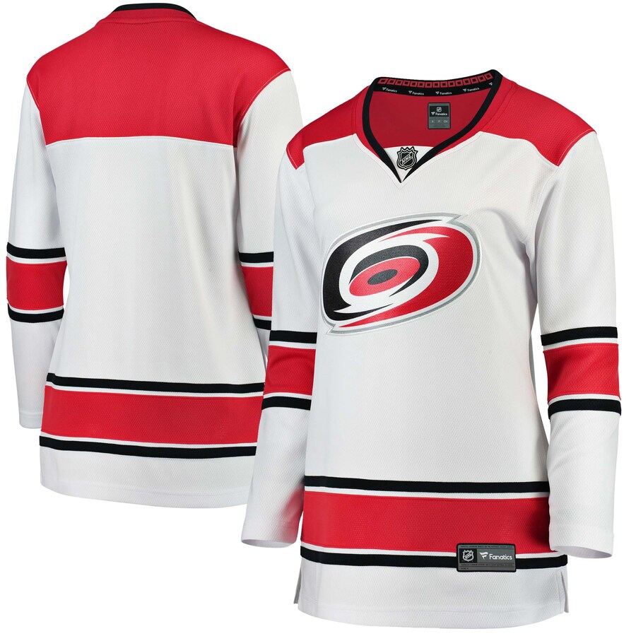 Women's Carolina Hurricanes Fanatics Branded White Away Breakaway Jersey - Jersey