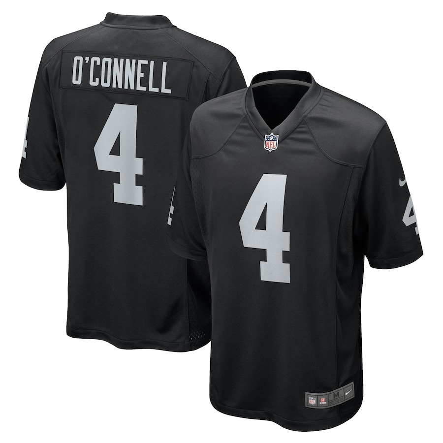 Men's Las Vegas Raiders Aidan O'Connell Nike  Black  Game Jersey - Jersey