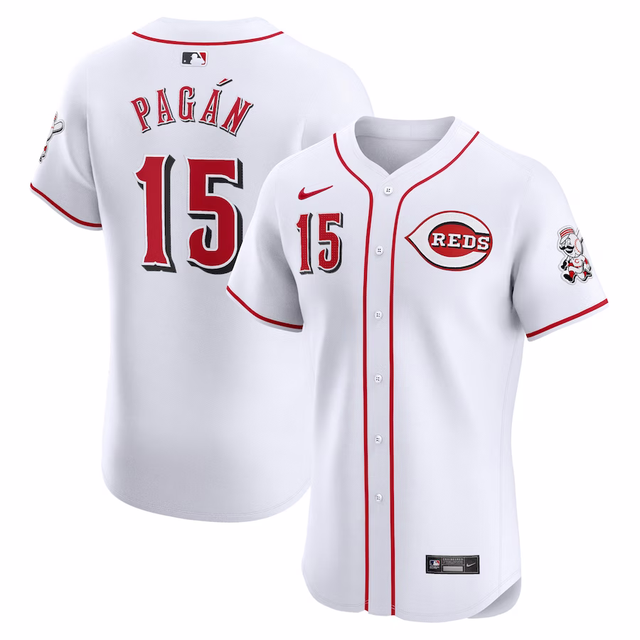 Men's Cincinnati Reds Emilio Pagan Nike White Home Elite Player Jersey - Jersey
