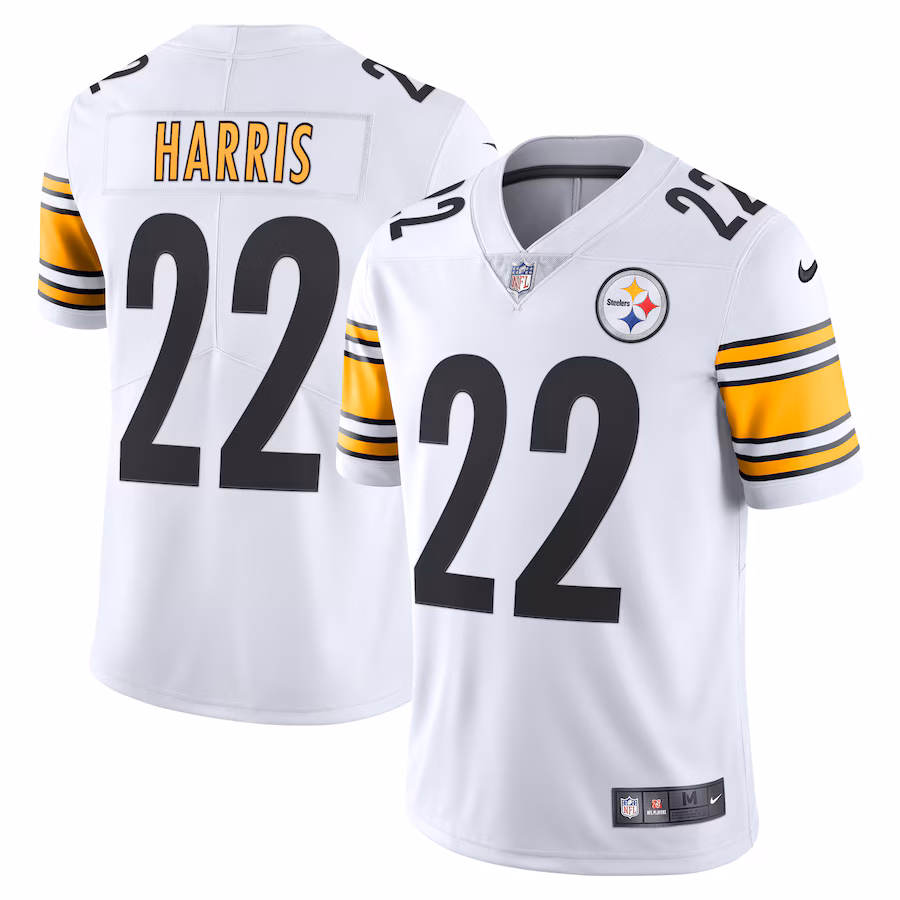 Men's Pittsburgh Steelers Najee Harris Nike White Vapor Limited Jersey - Jersey